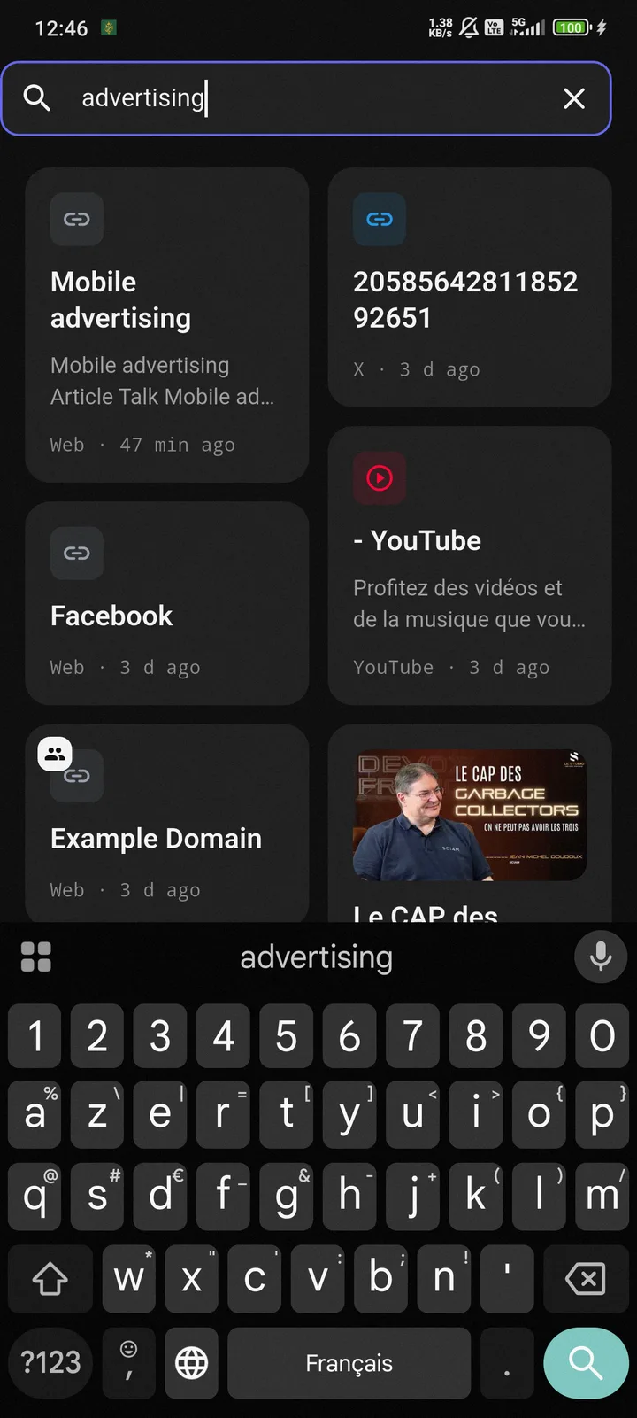 Recherche intelligente — Cherchez ce dont vous vous souvenez.